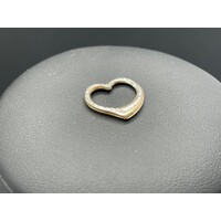 Ladies 9ct Yellow Gold Heart Pendant