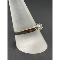 Ladies 9ct White Gold Diamond Engagement Ring