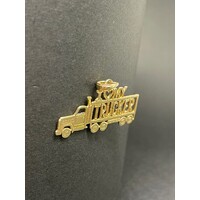 Unisex 14ct Yellow Gold 'I LOVE MY TRUCKER' Pendant