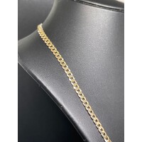 Unisex 9ct Yellow Gold Curb Link Necklace