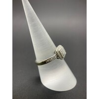 Ladies 9ct White Gold Diamond Ring