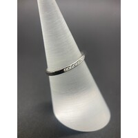 Ladies 18ct White Gold Diamond Band Ring