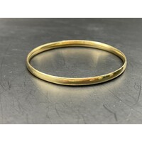 Ladies 9ct Yellow Gold Round Bangle