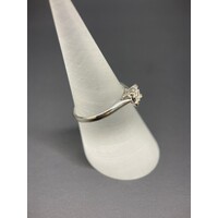 Ladies 9ct White Gold 4 Stone Diamond Ring