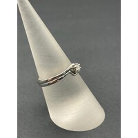 Ladies 9ct White Gold Diamond Ring Set