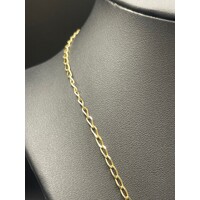 Unisex 9ct Yellow Gold Cable Chain Link Necklace