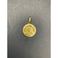 Unisex 18ct Yellow Gold Religious Pendant