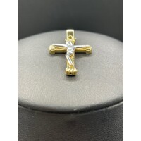 Unisex 18ct Yellow Gold Crucifix Pendant