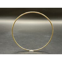 Ladies 14ct Yellow Gold Round Bangle