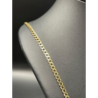 Men's 10ct Yellow Gold Curb Link Necklace