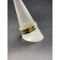 Mens 9ct Yellow Gold Wedding Band Ring