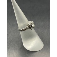 Ladies 18ct White Gold Diamond Engagement Ring