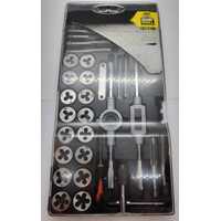 Gripwell PA02015 40 Piece Tap and Die Set Metric Versatile Toolset for Threading