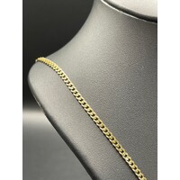 Unisex 9ct Yellow Gold Curb Link Necklace