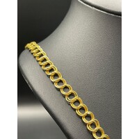 Ladies 22ct Yellow Gold Fancy Link Necklace