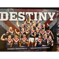 Sydney Roosters 2018 NRL Telstra Premiership Premiers Destiny Framed Memorabilia