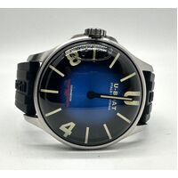 U-Boat 8704/C Darkmoon Blue SS Soleil 5ATM Crystal Sapphire Mens Watch