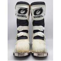 O'Neal Youth Rider Motocross Dirt Bike Boots White Size 4 US 36 EU