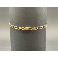 Unisex 9ct Yellow Gold Curb Link Bracelet