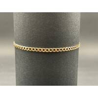 Mens 9ct Yellow Gold Curb Link Bracelet