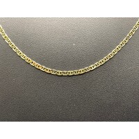 Unisex 18ct Yellow Gold Anchor Link Necklace