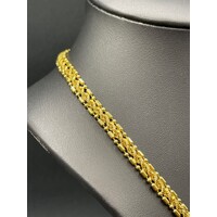 Ladies 21ct Yellow Gold Fancy Link Necklace