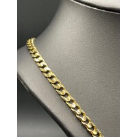 Men's 9ct Yellow Gold Tight Curb Link Necklace