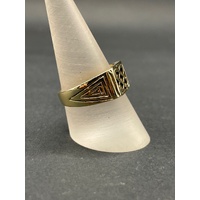 Mens 9ct Yellow Gold Ring