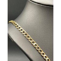 Unisex 9ct Yellow Gold Curb Link Necklace