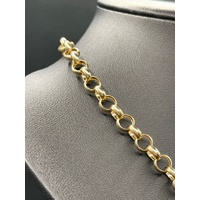 Ladies 9ct Yellow Gold Belcher Link Necklace