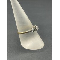 Ladies 18ct Yellow Gold Diamond Ring