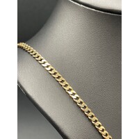 Unisex 9ct Yellow Gold Curb Link Necklace