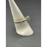 Ladies 9ct Yellow Gold Diamond Ring