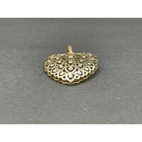 Ladies 9ct Yellow Gold Heart Pendant