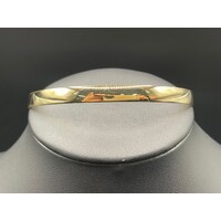 Ladies 9ct Yellow Gold Round Bangle