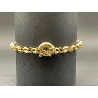 Ladies 9ct Yellow Gold Belcher Link Bracelet