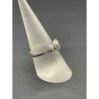 Ladies 9ct White Gold Diamond Ring