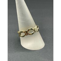 Unisex 9ct Yellow Gold Pattern Ring