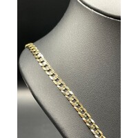 Unisex 9ct Yellow Gold Curb Link Necklace