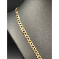 Unisex 9ct Yellow Gold Curb Link Necklace