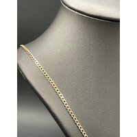 Unisex 9ct Yellow Gold Curb Link Necklace