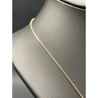 Ladies 9ct Yellow Gold Fancy Curb Link Necklace