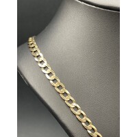 Unisex 9ct Yellow Gold Curb Link Necklace