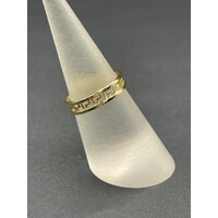 Unisex 18ct Yellow Gold Greek Pattern Ring