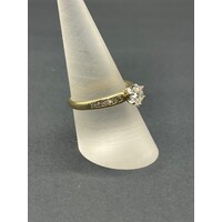 Ladies 18ct Yellow Gold Diamond Ring