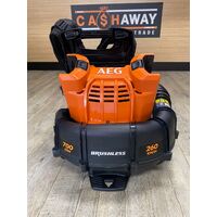 AEG Brushless Backpack Blower 58V 700CFM-260km with 2 x 4.0Ah Battery