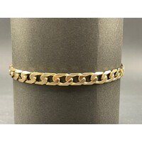 Unisex 9ct Yellow Gold Curb Link Bracelet