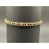 Ladies 9ct Yellow Gold Figure 8 Link Bracelet