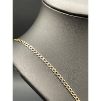 Unisex 9ct Yellow Gold Curb Link Necklace