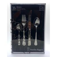 Stanley Rogers Bolero 16 Piece Cutlery Set Stainless Steel 25 Year Guarantee